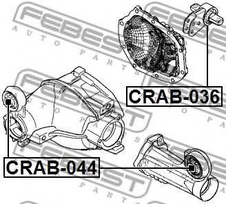 FEBEST crab044 -  Сайленблок опоры дифференциала