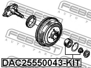 FEBEST dac25550043kit -  Комплект подшипника ступицы колеса