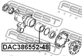 FEBEST dac38655248 -  Подшипник ступичный задний