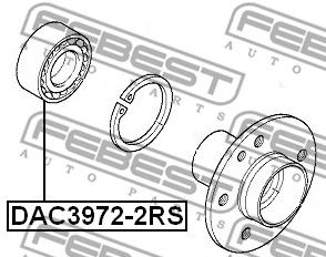 FEBEST dac39722rs -  Подшипник ступичный передний