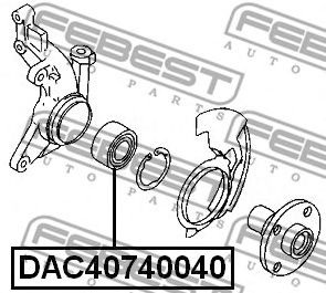 FEBEST dac40740040 -  Подшипник ступицы колеса