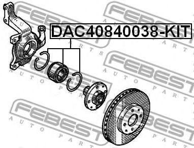 FEBEST dac40840038kit -  Комплект подшипника ступицы колеса
