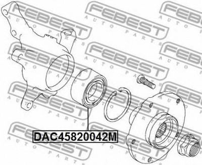 FEBEST dac45820042m -  Подшипник ступичный передний.