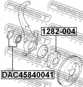 FEBEST dac45840041 -  Подшипник ступичный передний