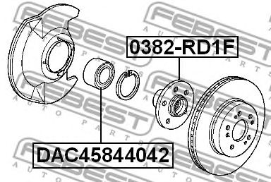 FEBEST dac45844042 -  Подшипник ступицы колеса