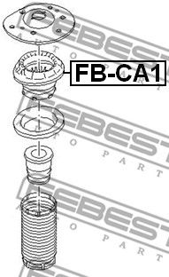 FEBEST fbca1 -  Подшипник качения, опора стойки амортизатора