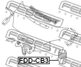 FEBEST fddcb3 -  Отбойник капота