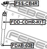 FEBEST fddcdhrkit -  Пыльник заднего амортизатора с отбойником