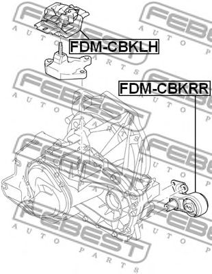 FEBEST fdmcbkrr -  Подушка двигателя задняя