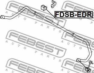 FEBEST fdsbedr -  Втулка заднего стабилизатора