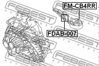 FEBEST fmcb4rr -  Подушка двигателя задняя
