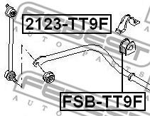 FEBEST fsbtt9f -  Втулка стабилизатора