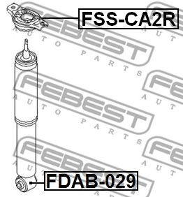 FEBEST fssca2r -  Опора заднего амортизатора