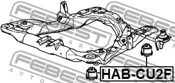 FEBEST habcu2f -  Сайленблок подрамника