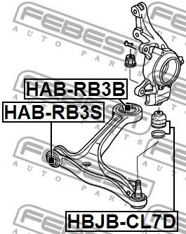 FEBEST habrb3s -  Подвеска, рычаг независимой подвески колеса
