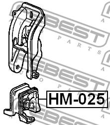 FEBEST hm025 -  Подушка двигателя передняяmt