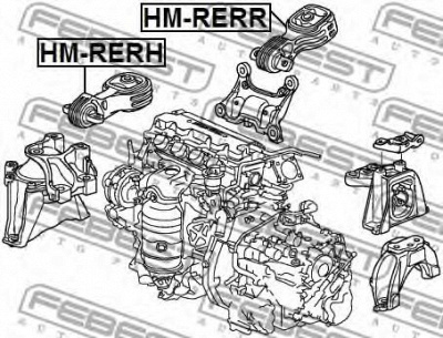 FEBEST hmrerh -  Подушка двигателя правая