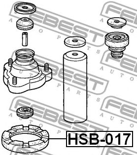 FEBEST hsb017 -  Проставка пружины верхняя