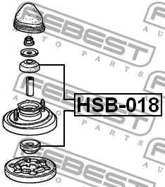 FEBEST hsb018 -  Дистанционная труба, амортизатор