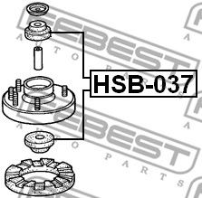 FEBEST hsb037 -  Дистанционная труба, амортизатор