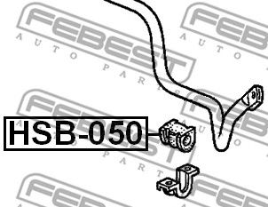 FEBEST hsb050 -  Втулка переднего стабилизатора