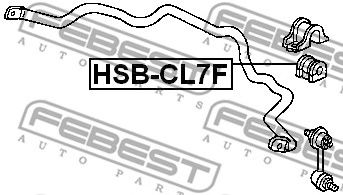 FEBEST hsbcl7f -  Втулка стабилизатора переднего