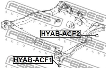 FEBEST hyabacf1 -  Сайленблок подрамника
