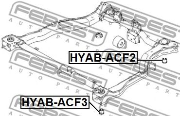 FEBEST hyabacf3 -  Сайленблок подрамника