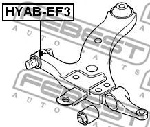 FEBEST hyabef3 -  Подвеска, рычаг независимой подвески колеса