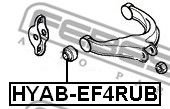 FEBEST hyabef4rub -  Подвеска, рычаг независимой подвески колеса