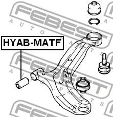FEBEST hyabmatf -  Подвеска, рычаг независимой подвески колеса