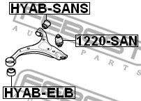 FEBEST hyabsans -  Подвеска, рычаг независимой подвески колеса