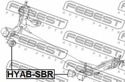 FEBEST hyabsbr -  Сайлентблок задней балки