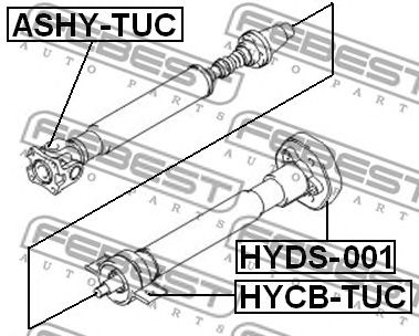 FEBEST hycbtuc -  Подшипник, промежуточный подшипник карданного вала