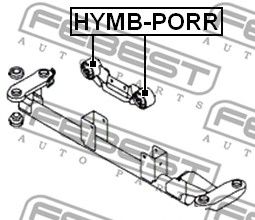 FEBEST hymbporr -  Сайленблок задней подушки двигателя