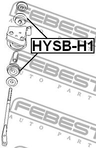 FEBEST hysbh1 -  Подвеска, рычаг независимой подвески колеса