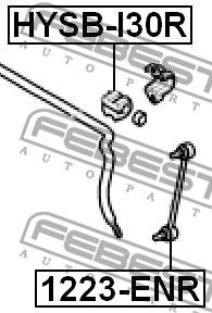 FEBEST hysbi30r -  Втулка заднего стабилизатораd14.8