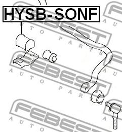 FEBEST hysbsonf -  Втулка переднего стабилизатора