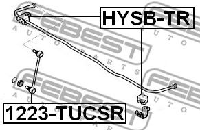 FEBEST hysbtr -  Втулка заднего стабилизатора