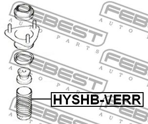 FEBEST hyshbverr -  Защитный колпак / пыльник, амортизатор