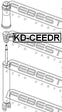 FEBEST kdceedr -  Отбойник заднего амортизатора