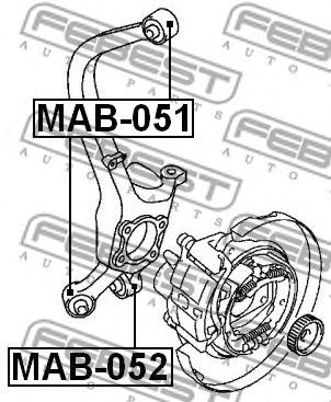 FEBEST mab051 -  Сайлентблок верхний задней цапфы
