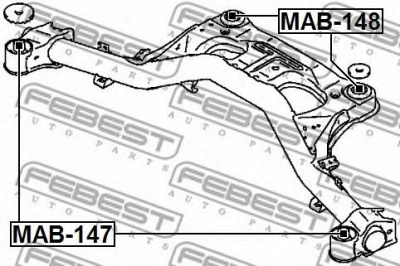FEBEST mab147 -  Втулка, балка моста