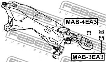 FEBEST mab4ea3 -  Сайлентблок подрамника