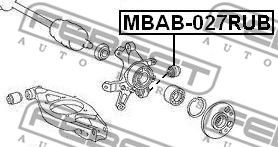 FEBEST mbab027rub -  Сайлентблок кулака поворотного заднего