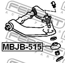 FEBEST mbjb515 -  Пыльник опоры шаровой переднего верхнего рычага19x33x25
