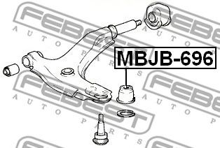 FEBEST mbjb696 -  ремонтный комплект, несущие / направляющие шарниры