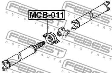 FEBEST mcb011 -  Подшипник, промежуточный подшипник карданного вала