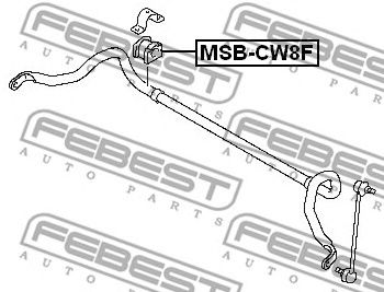 FEBEST msbcw8f -  Втулка переднего стабилизатора