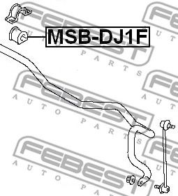 FEBEST msbdj1f -  Втулка стабилизатора переднего